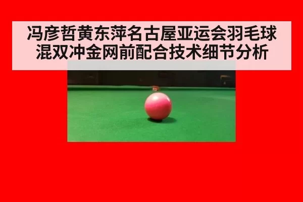 冯彦哲黄东萍名古屋亚运会羽毛球混双冲金网前配合技术细节分析